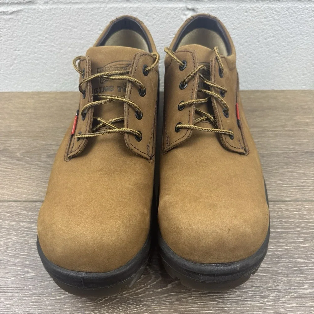 Red Wing King Toe 6634 Men's Sz 11.5 D Steel Toe Slip Resistant Brown Suede Work